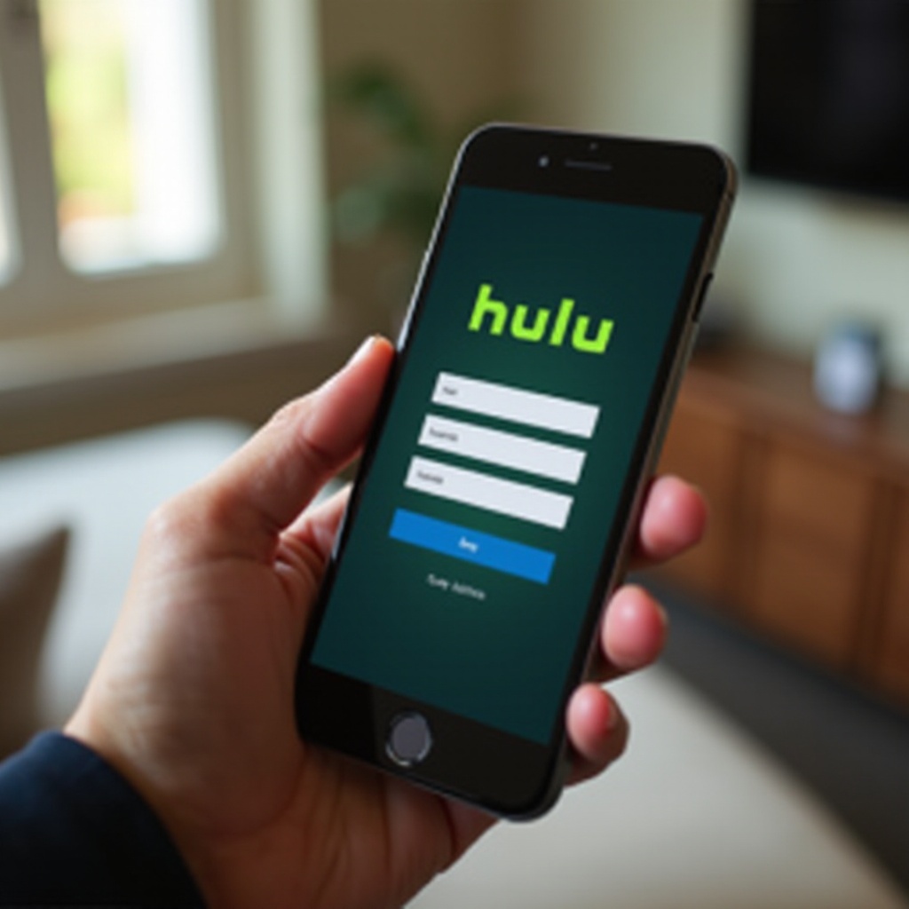 login no Hulu por telefone