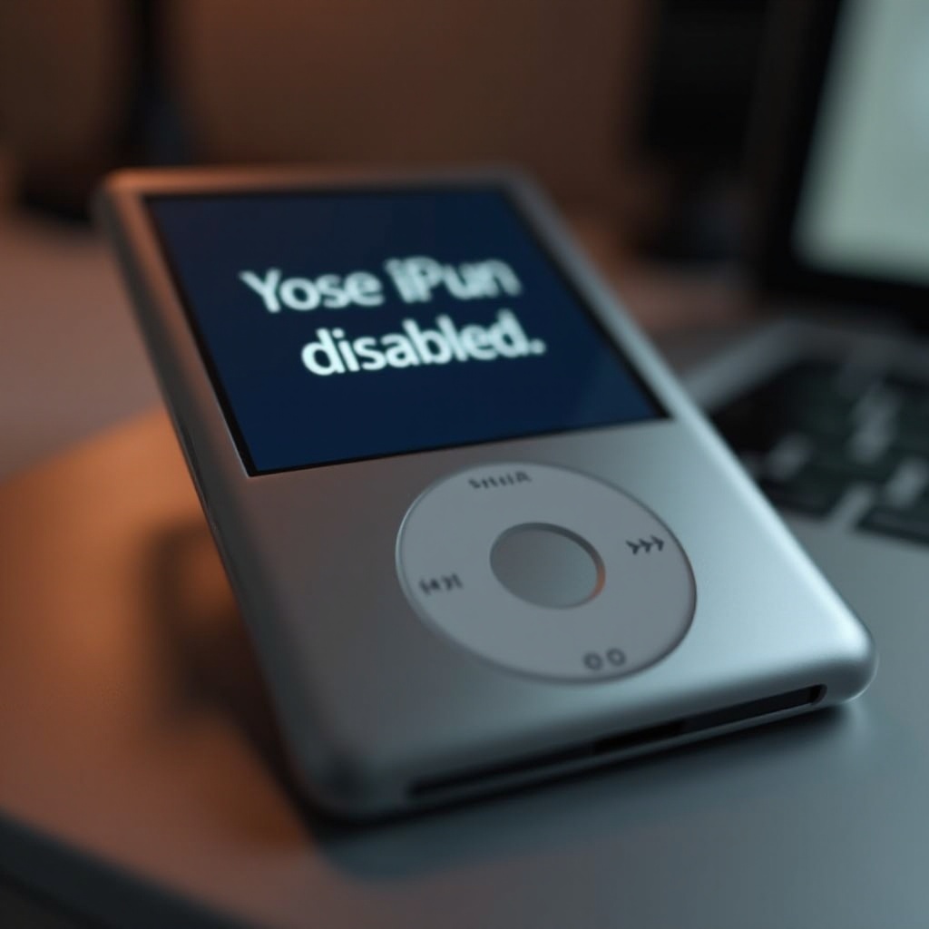 cómo reiniciar un iPod desactivado