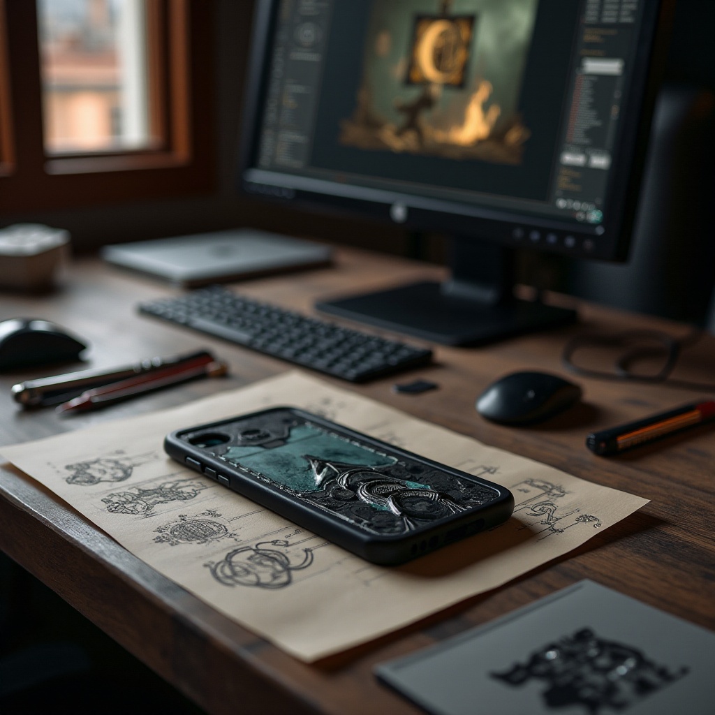 doom phone case 3d model