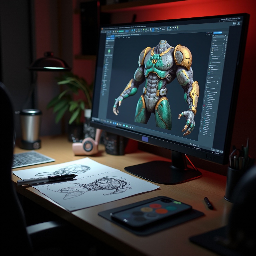 modelo 3D de funda para teléfono Doom
