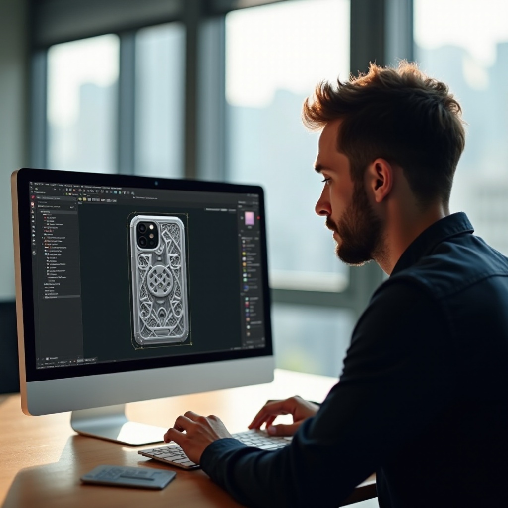 modello 3D della custodia per telefono Doom