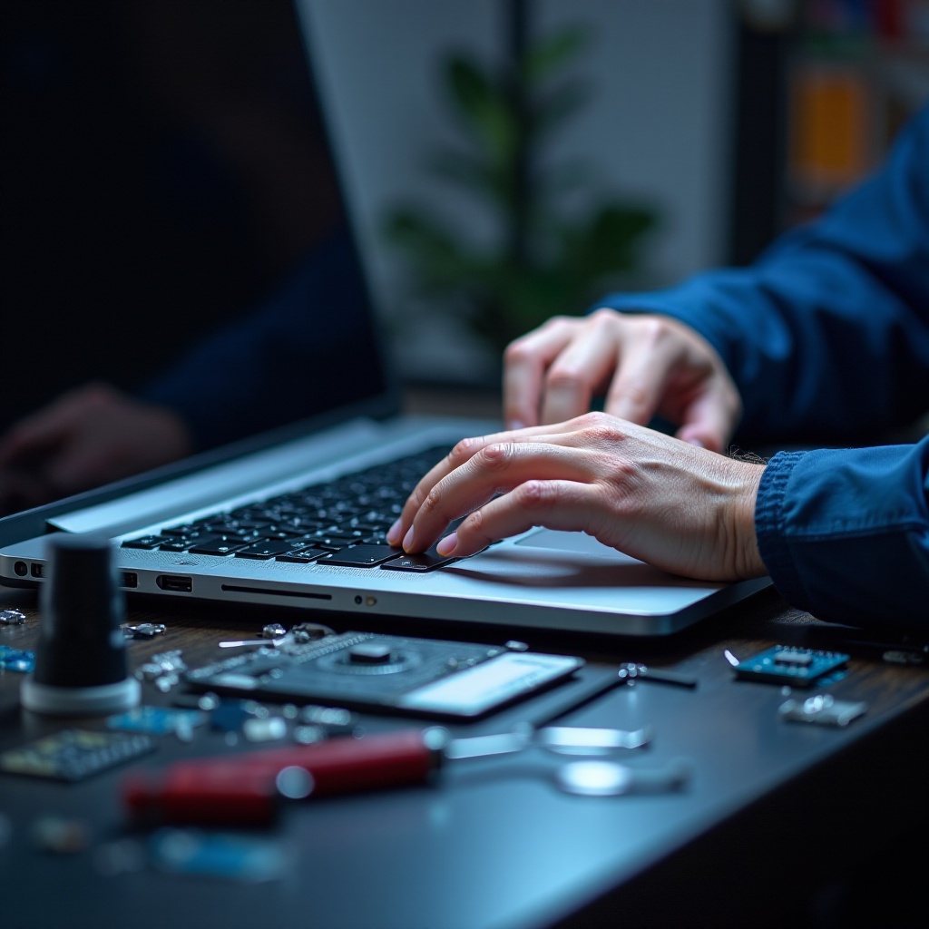 a barra de espaço do laptop não está funcionando