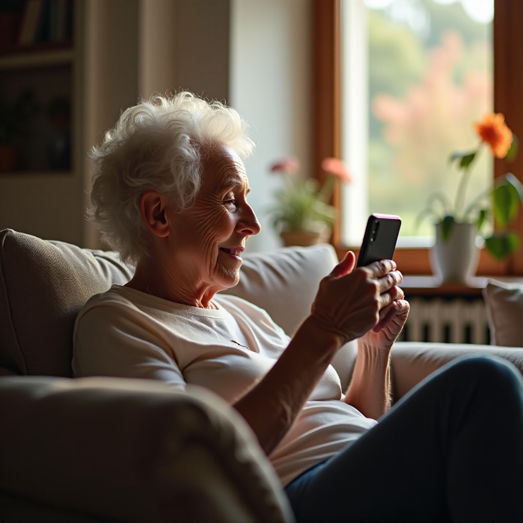 cómo usar un smartphone para personas mayores