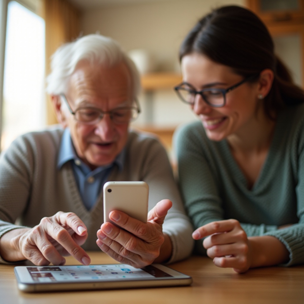 comment utiliser un smartphone pour les seniors