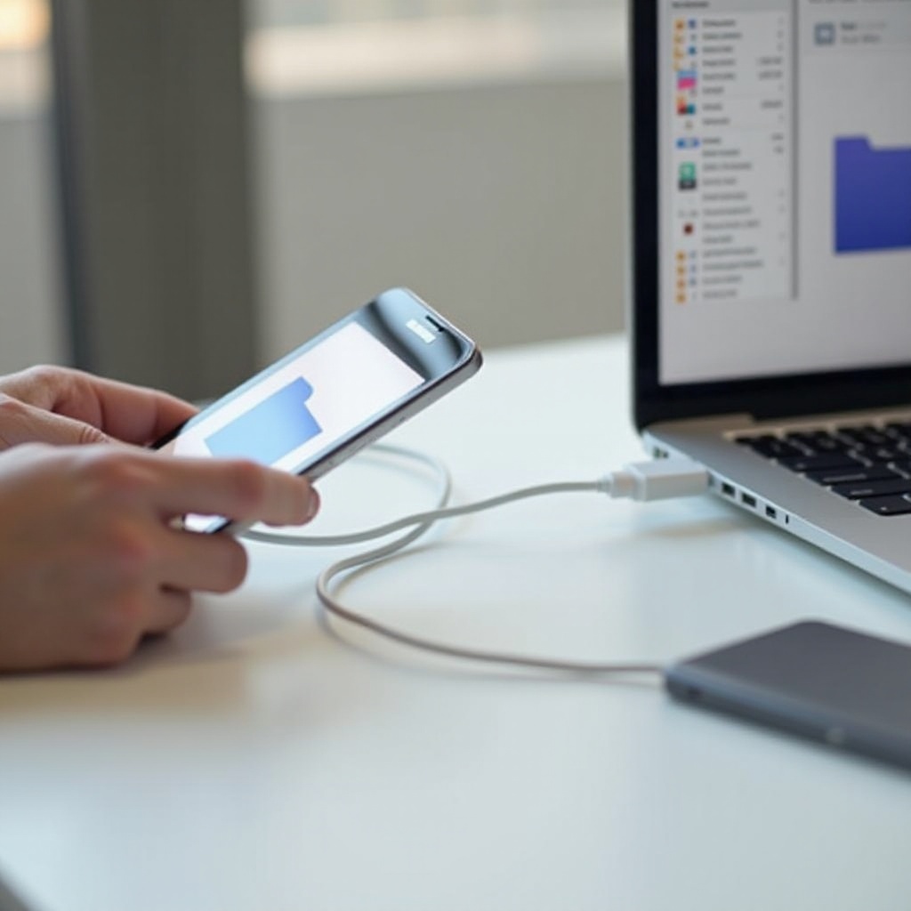 Samsung S21 Handy mit dem Computer verbinden, um Dateien zu übertragen