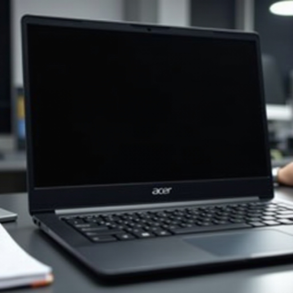 pantalla negra de Acer Chromebook