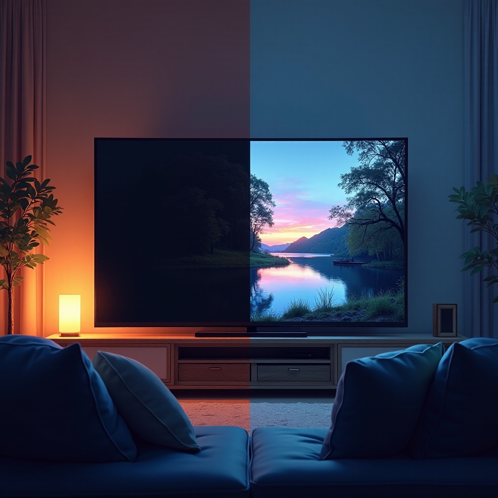 ¿por qué está tan oscura la pantalla de mi televisor?