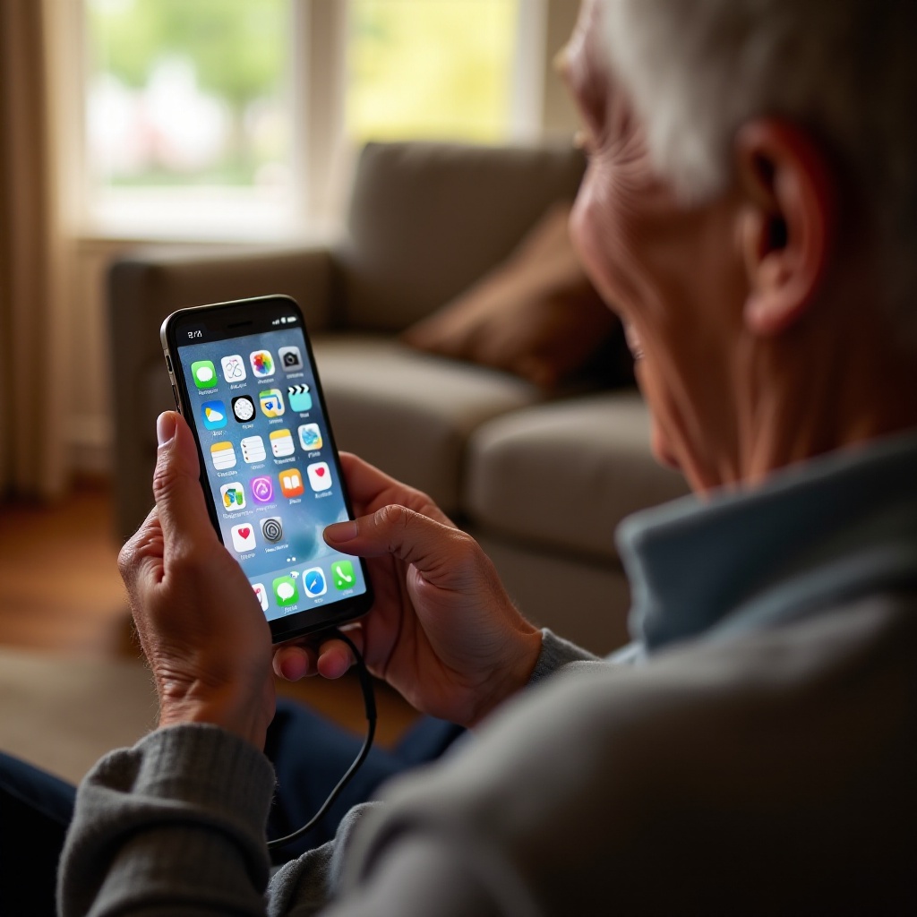 cómo usar un smartphone para personas mayores